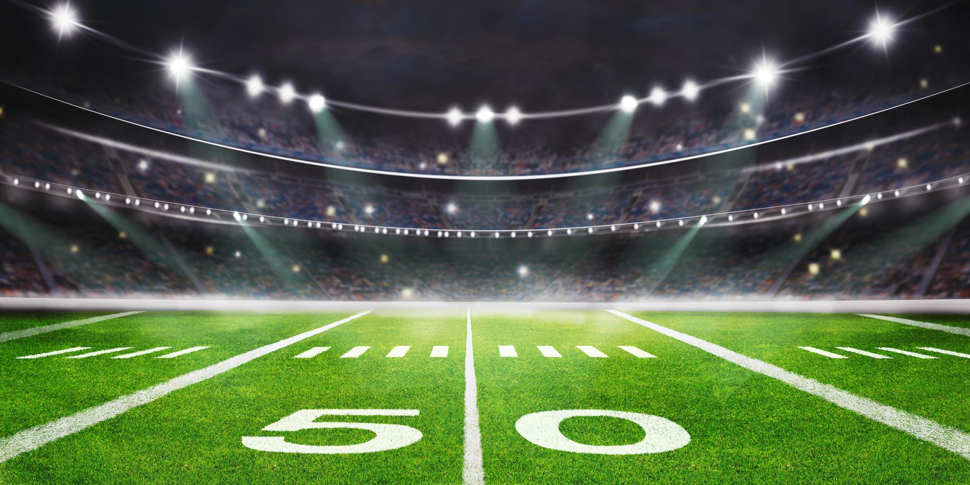 Football Field 50 Yard Line